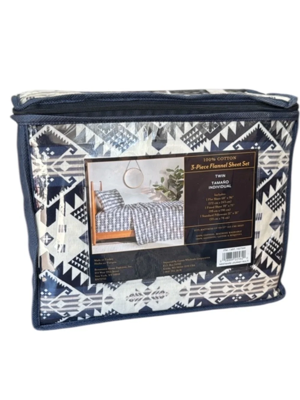 Pendleton Twin 3 Piece Cotton Flannel Sheet Set Westward Journey